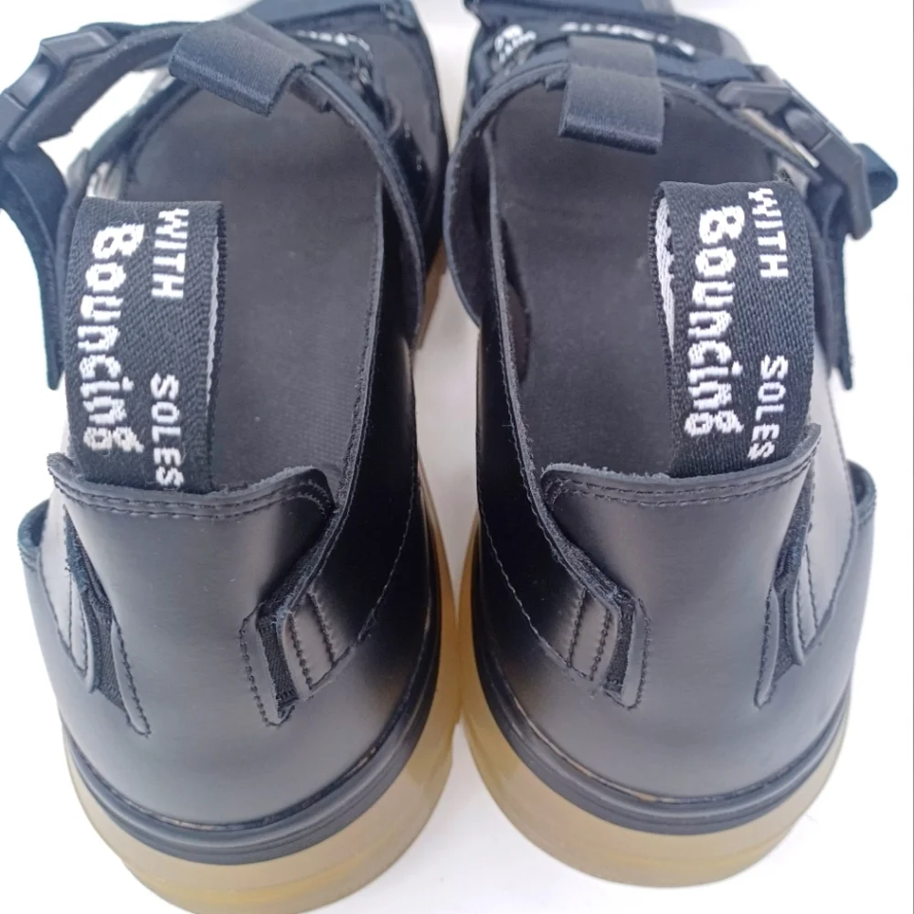 DE. Marten's Pearson Translucent sole Chunky Lug Strappy Sandals - Picture 9 of 11